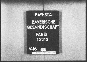 Aschka, Jakob, aus Schönsee, Entlassung aus der Fremdenlegion