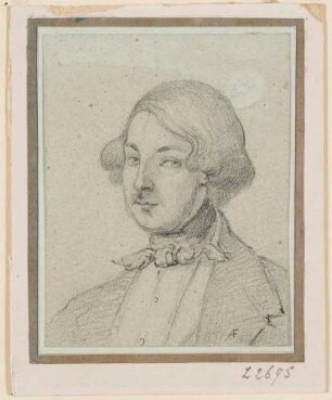 Bildnis eines jungen Herrn, Brustbild, Dreiviertelansicht nach links