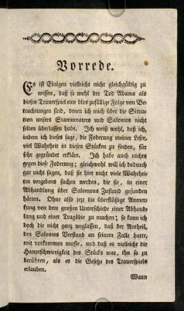 123-126, Vorrede. Personen. Schauplatz.