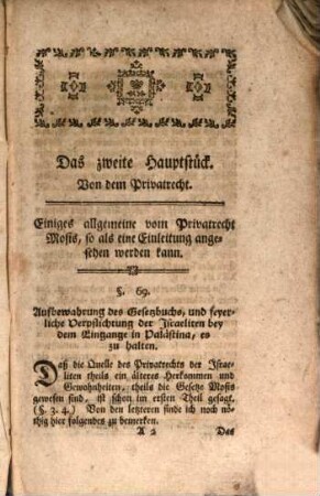 Johann David Michaelis Mosaisches Recht, 2