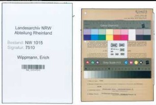 Entnazifizierung Erich Wippmann , geb. 31.10.1907 (Verkaeufer)