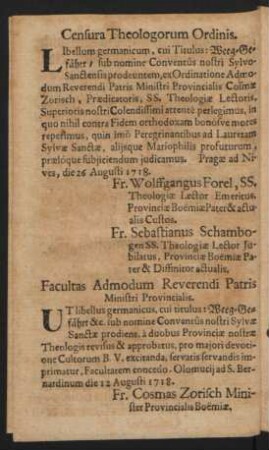 Censura Theologorum Ordinis