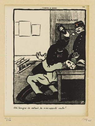 Ah! Bourges de salaud..., aus: "Crimes et Châtiments", S. 779
