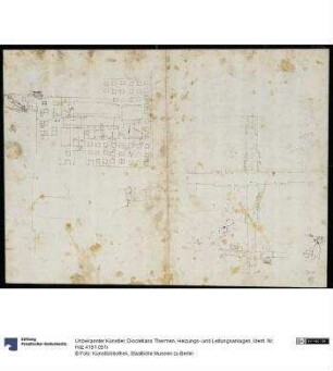 Diocletians Thermen, Heizungs- und Leitungsanlagen