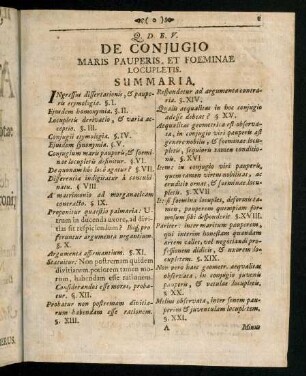 1-2, De Conjugio Maris Pauperis, Et Foeminae Locupletis.