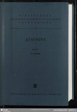 Decimi Magni Ausonii Burdigalensis opuscula
