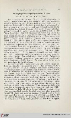 25: Photographisch-physiognomische Studien