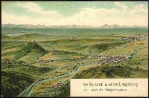 Der Bussen u. seine Umgebung aus der Vogelschau