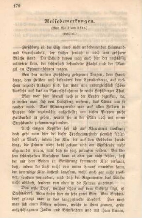 Reisebemerkungen. ... (Beschluß.)