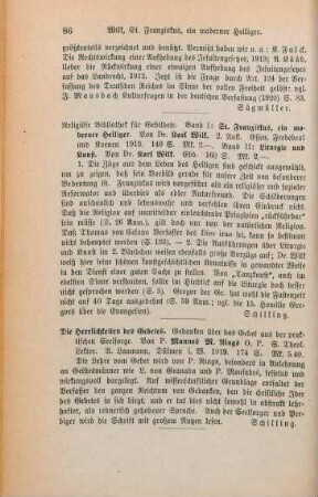 86 [Rezension] Religiöse Bibliothek für Gebildete