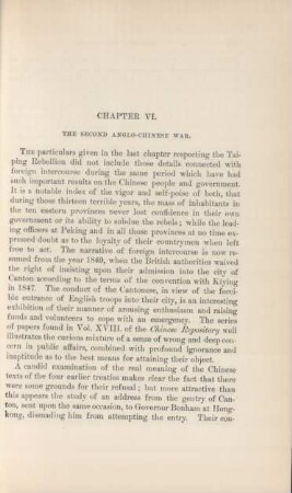 Chapter VI. The Second Anglo-Chinese War.