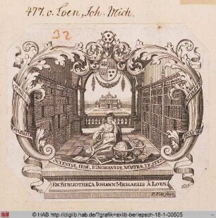 Exlibris des Johann Michael von Loen
