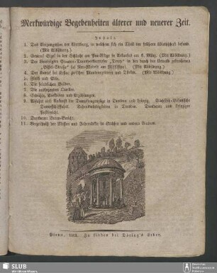Merkwürdige Begebenheiten älterer und neuerer Zeit, 1863
