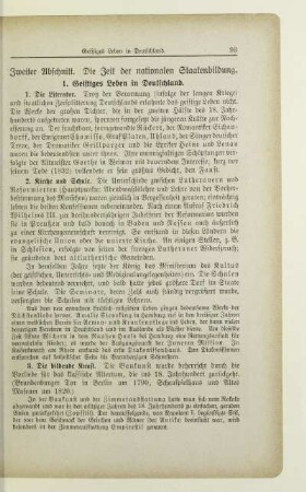 Zweiter Abschnitt. Die Zeit der nationalen Staatenbildung