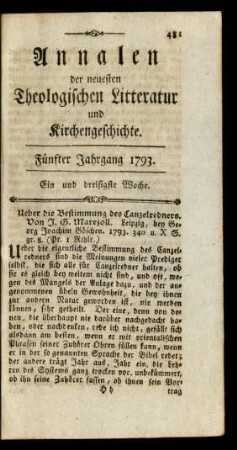 Ein und dreißigste Woche