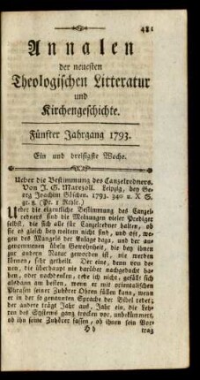 Ein und dreißigste Woche
