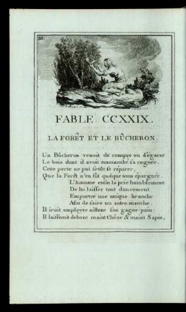 Fable CCXXIX. La Forêt Et Le Bûcheron.