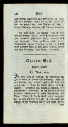 Neuntes Buch