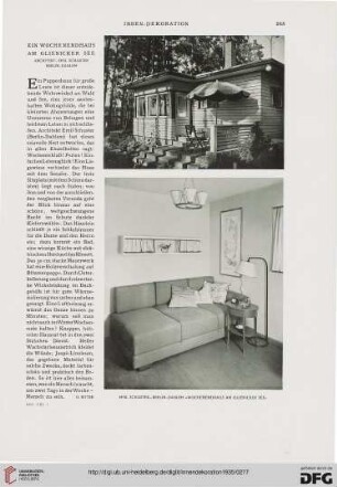 Ein Wochenendhaus am Glienicker See: Architekt: Emil Schuster, Berlin-Dahlem