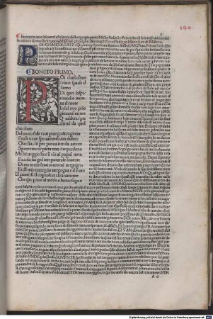 Trionfi : mit Kommentar und Widmungsvorrede an Borso d'Este von Bernardo da Siena. [1-2], [2]. Canzoniere