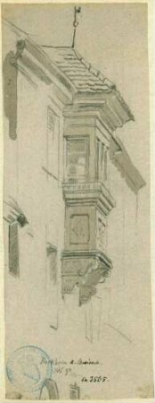 Burkheim Hauswand mit Erker