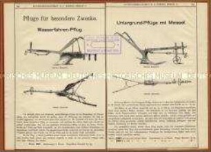 Wasserfahren-Pflug, Untergrund-Pflug mit Meißel