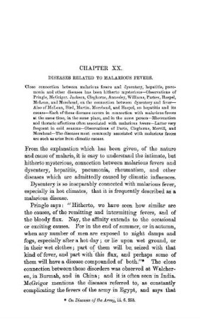 Chapter XX. Diseases Related To Malarious Fevers