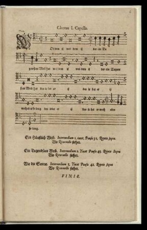 Chorus I. Capella. Voce.
