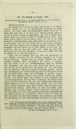 121. Die Schlacht bei Lützen. 1631