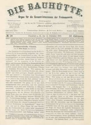 No. 50. Frankfurt a. M., den 11. Dezember 1909. 52. Jahrgang.