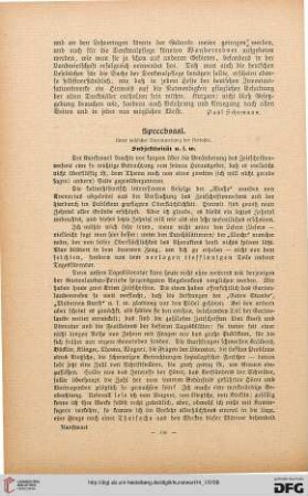 Sprechsaal: Subjektivität u.s.w.