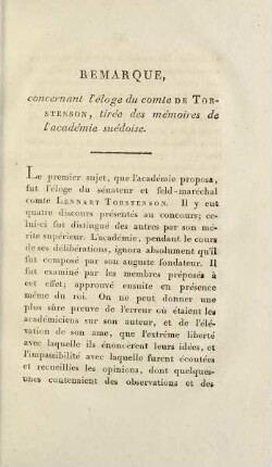 63-65, Remarque, concernant léloge du comte de Torstenson