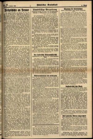 Zweite Ausgabe vom Montag, den 07. Oktober 1940.
