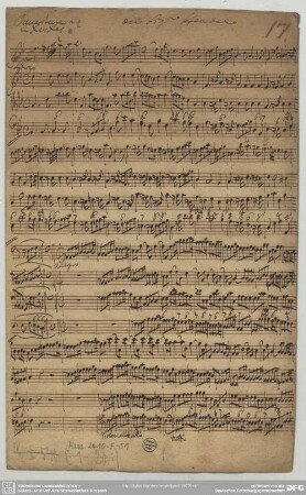 Serse. Excerpts - Mus.2410-F-51 : strings, bc; HWV 40