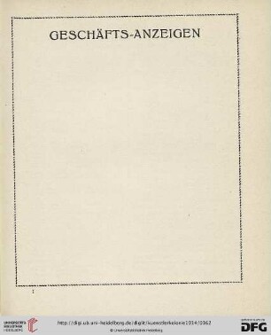 Geschäfts-Anzeigen