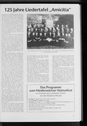 125 Jahre Liedertafel "Amicitia"