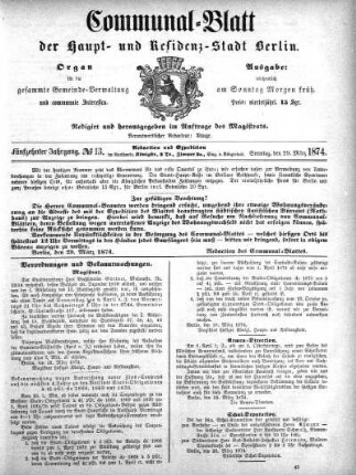 1874,13: No. 13, 29. März 1874