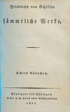 Sämmtliche Werke, 8