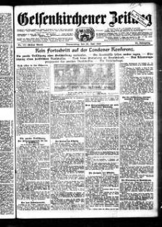 Gelsenkirchener Zeitung. 1902-1940
