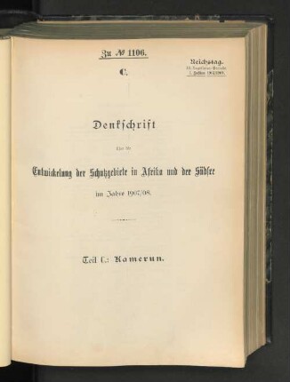 Teil C.: Kamerun.