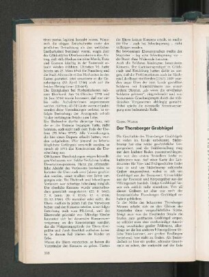 Der Thorsberger Grabhügel