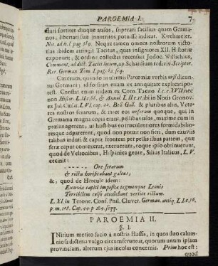 7-26 Paroemia II, § 1-6
