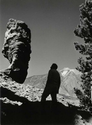Im Nationalpark Teneriffas, vor dem Les Roquez mit dem Pico del Teide im Hintergrund