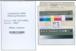 Entnazifizierung Clemens Witken , geb. 14.06.1908 (Architekt)