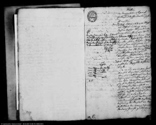 Testamentsakte des Johann Salom. Voigt