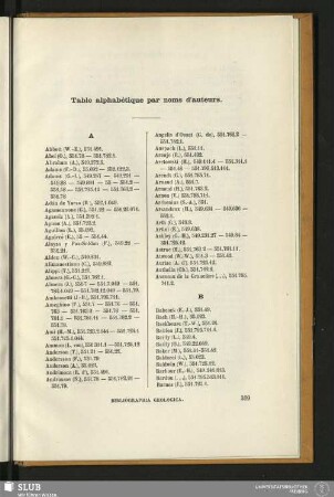 Table alphabétique par noms d'auteurs