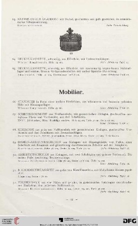 Mobiliar (Nr. 66-81)