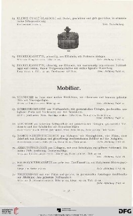 Mobiliar (Nr. 66-81)