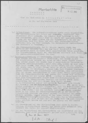 Klingenstein mit Ehrenstein, Herrlingen, Weidach und Arnegg: Visitationsbericht mit Pfarrbericht 1959