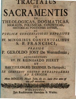 Tractatus de sacramentis